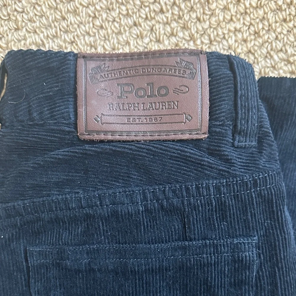 Polo Ralph Lauren Boys Corduroy Pants Size 14 Dark Blue Fall Winter Straight Leg